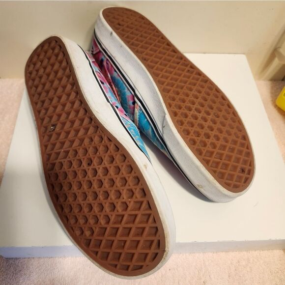 VANS "Asher Grateful Dead" Tie Dye Canvas Slip-On Sneakers Wmns 7.5/38 Ret $135 - Picture 6 of 6